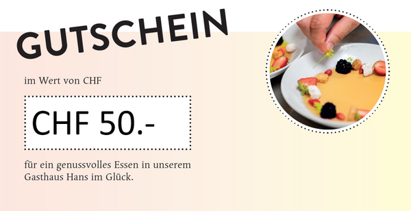 «Hans im Glück» Gutschein E-Mail Versand